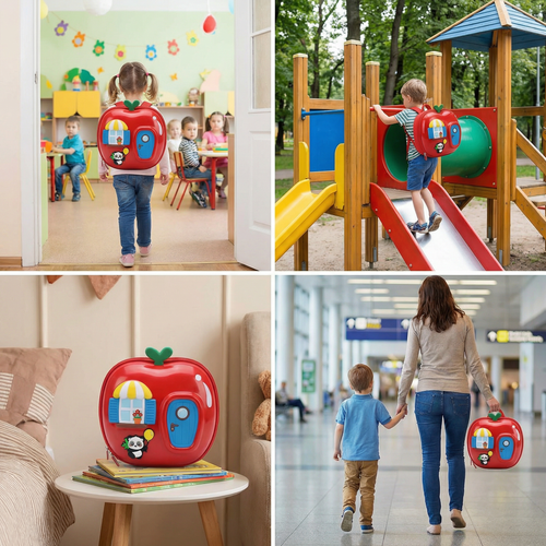 🍎3𝐷 𝐴𝑝𝑝𝑙𝑒 𝐻𝑜𝑢𝑠𝑒 𝐾𝑖𝑑𝑠 𝐵𝑎𝑐𝑘𝑝𝑎𝑐𝑘 – 𝐶𝑢𝑡𝑒 𝐻𝑎𝑟𝑑 𝑆ℎ𝑒𝑙𝑙 𝐶𝑎𝑟𝑡𝑜𝑜𝑛 𝑇𝑟𝑎𝑣𝑒𝑙 𝐵𝑎𝑔