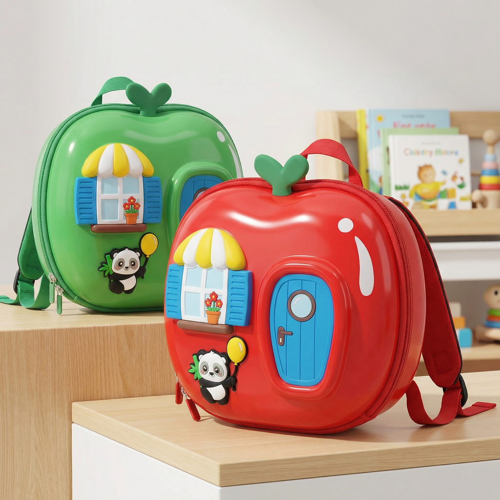 🍎3𝐷 𝐴𝑝𝑝𝑙𝑒 𝐻𝑜𝑢𝑠𝑒 𝐾𝑖𝑑𝑠 𝐵𝑎𝑐𝑘𝑝𝑎𝑐𝑘 – 𝐶𝑢𝑡𝑒 𝐻𝑎𝑟𝑑 𝑆ℎ𝑒𝑙𝑙 𝐶𝑎𝑟𝑡𝑜𝑜𝑛 𝑇𝑟𝑎𝑣𝑒𝑙 𝐵𝑎𝑔