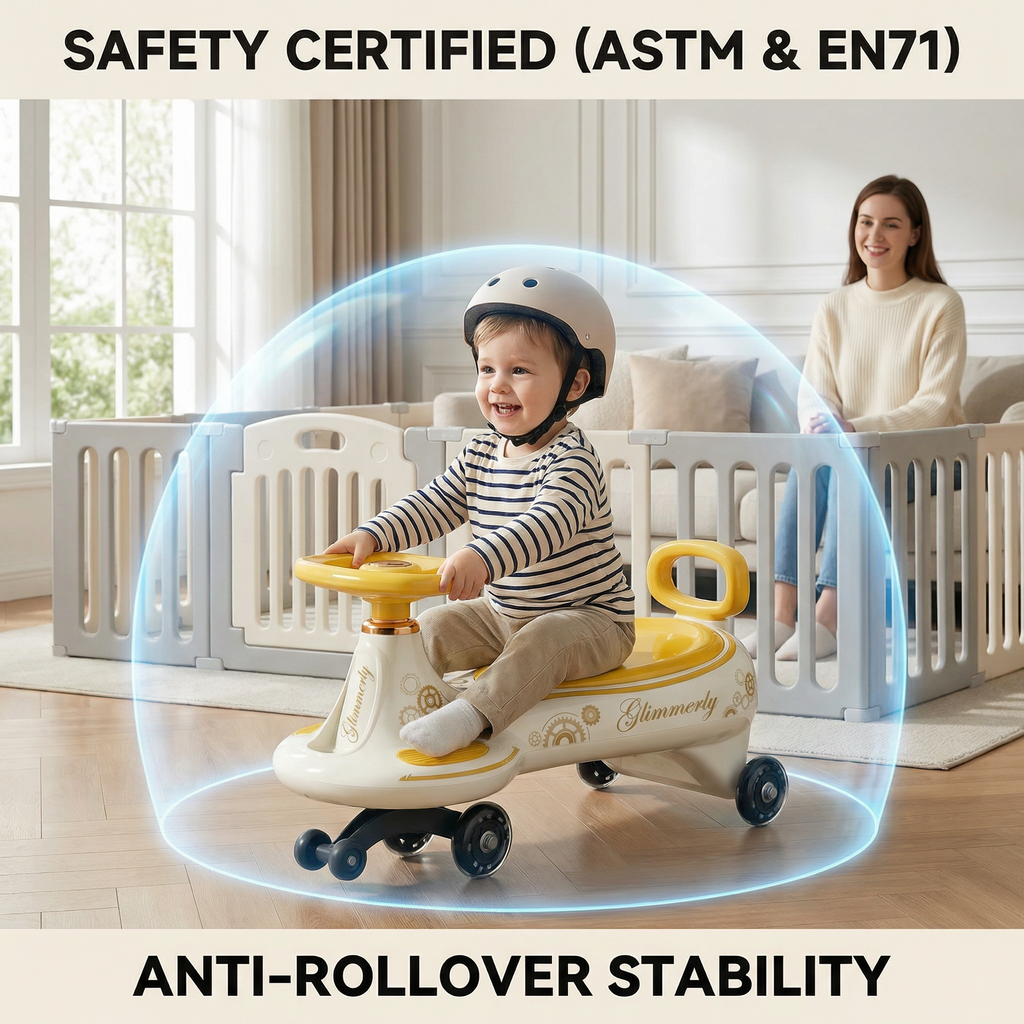 Premium children's twist car - Yellow