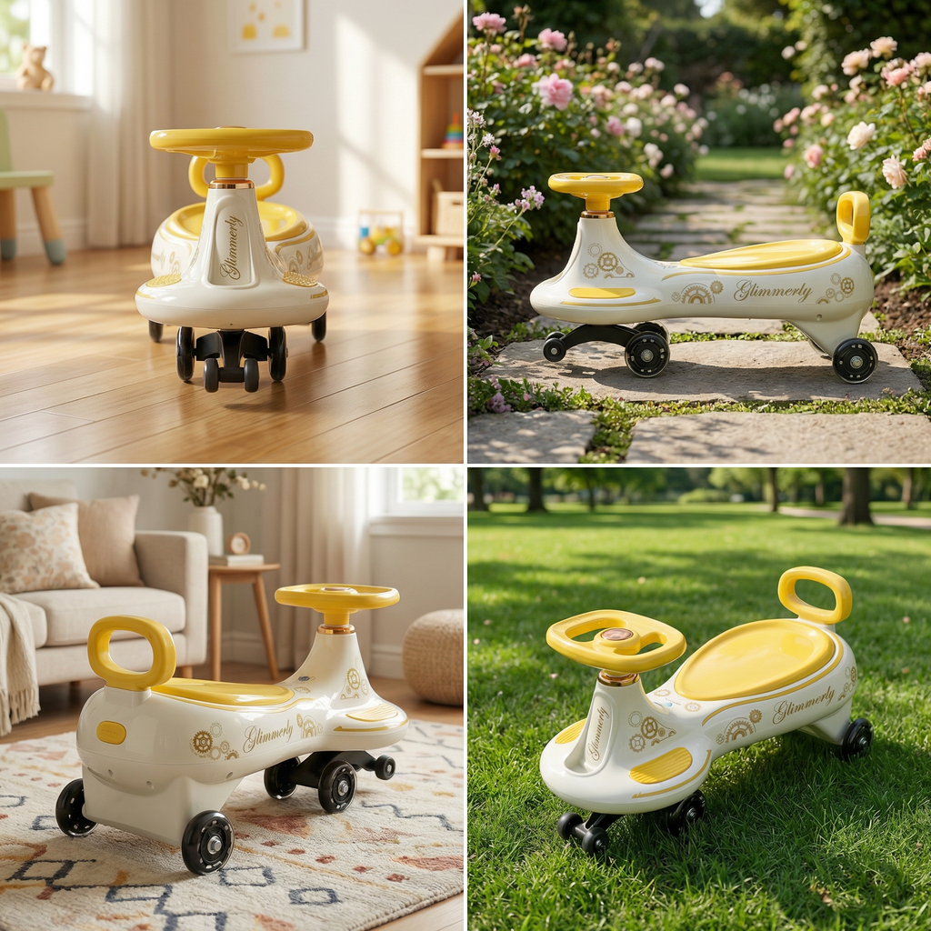 Premium children's twist car - Yellow