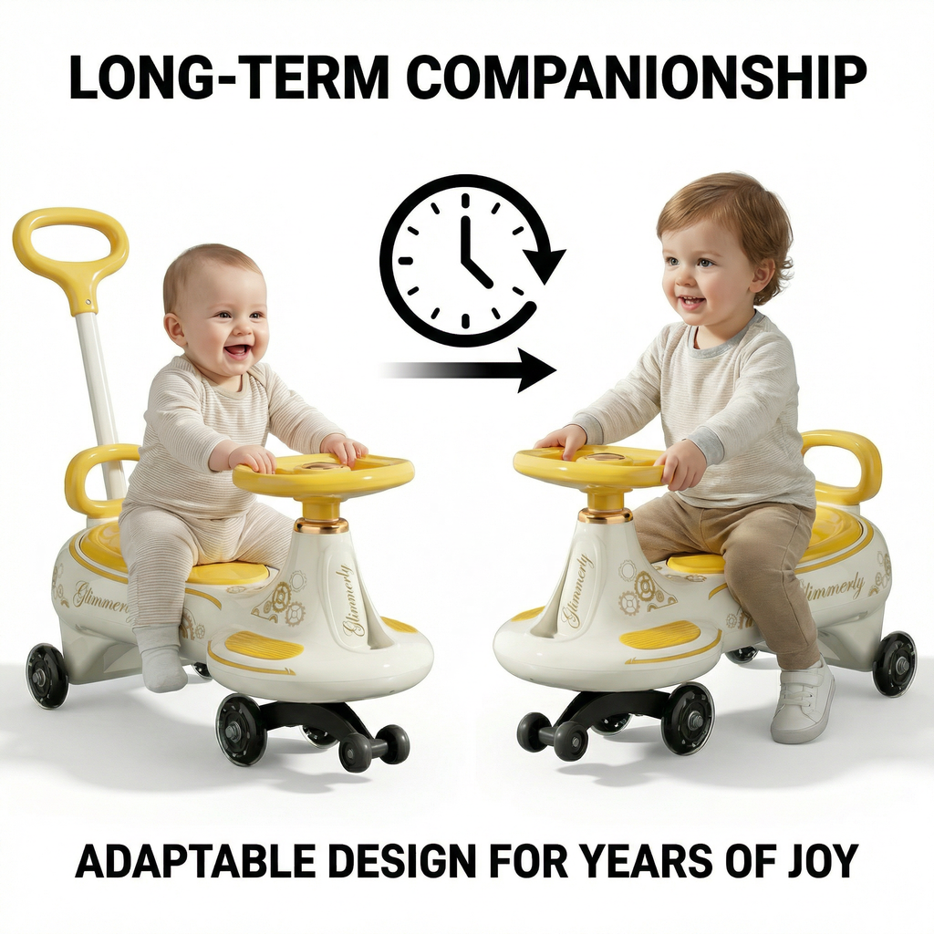 Premium children's twist car - Yellow