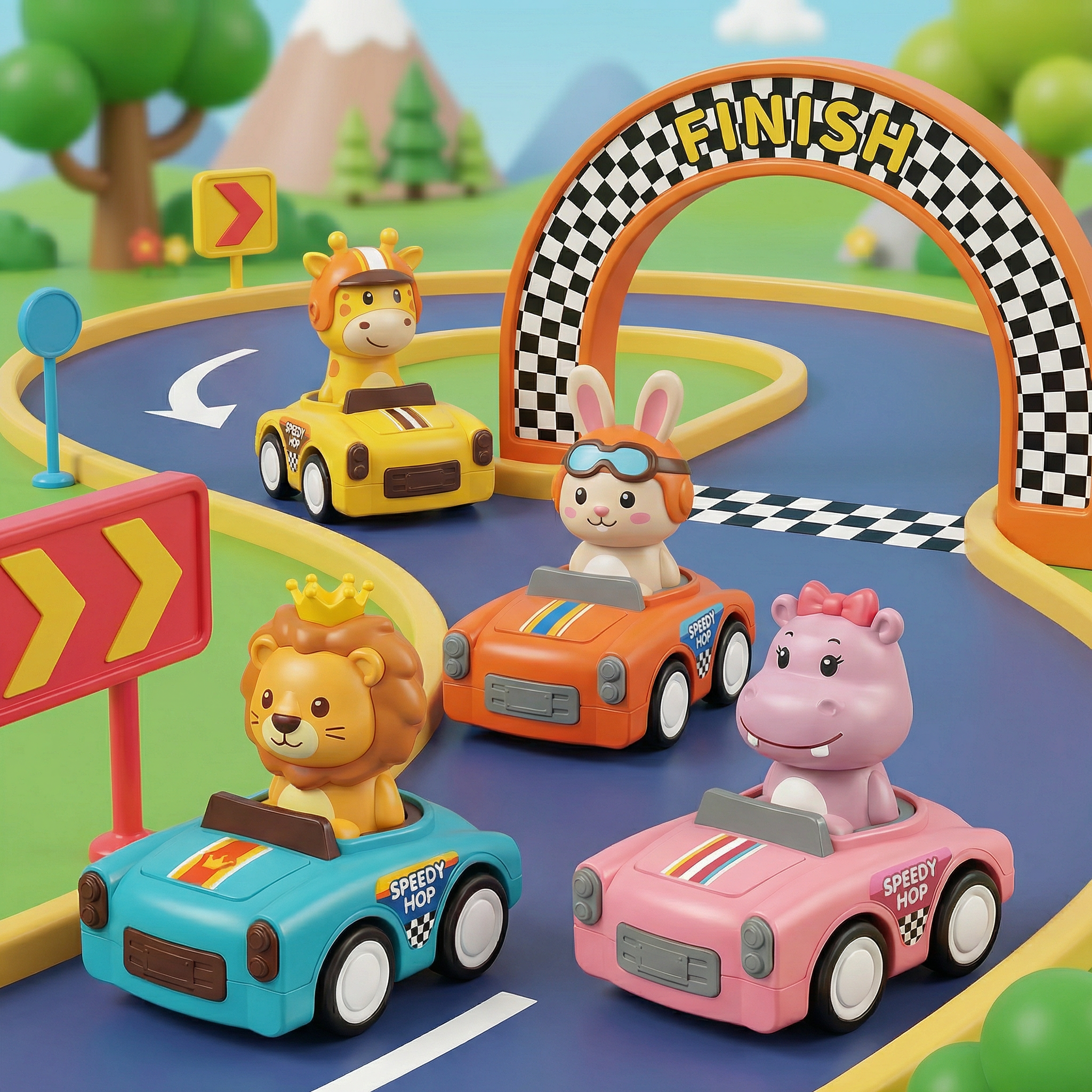 ⭐𝐶𝑎𝑟𝑡𝑜𝑜𝑛 𝐴𝑛𝑖𝑚𝑎𝑙 𝑃𝑢𝑠ℎ & 𝐺𝑜 𝑀𝑖𝑛𝑖 𝐶𝑎𝑟𝑠 – 4 𝐷𝑒𝑠𝑖𝑔𝑛𝑠 𝐴𝑣𝑎𝑖𝑙𝑎𝑏𝑙𝑒