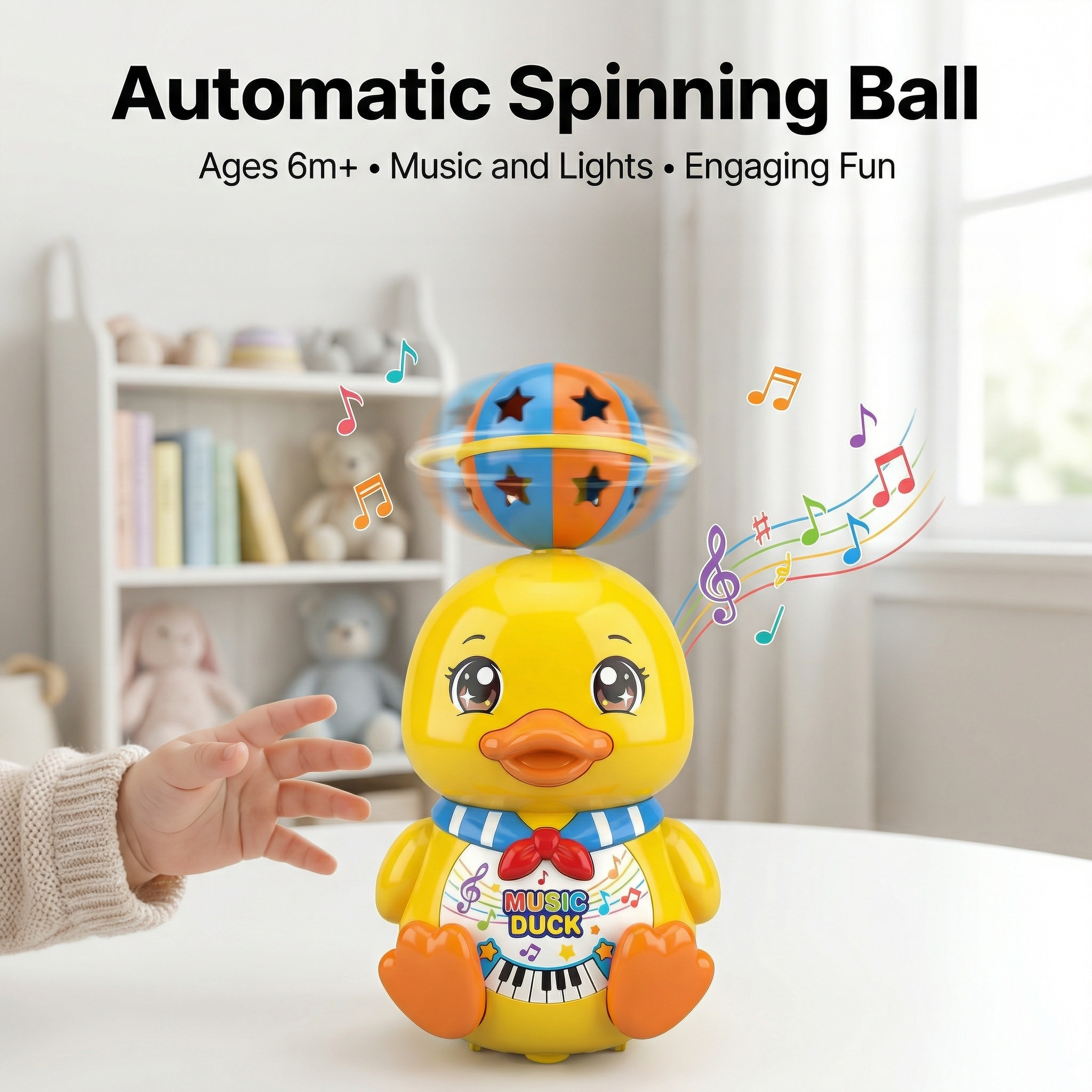 🎵 Dancing Spin & Glow Musical Duck