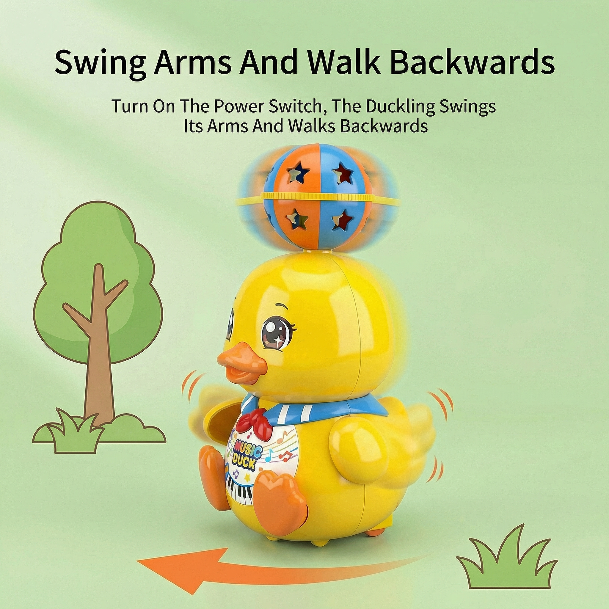 🎵 Dancing Spin & Glow Musical Duck