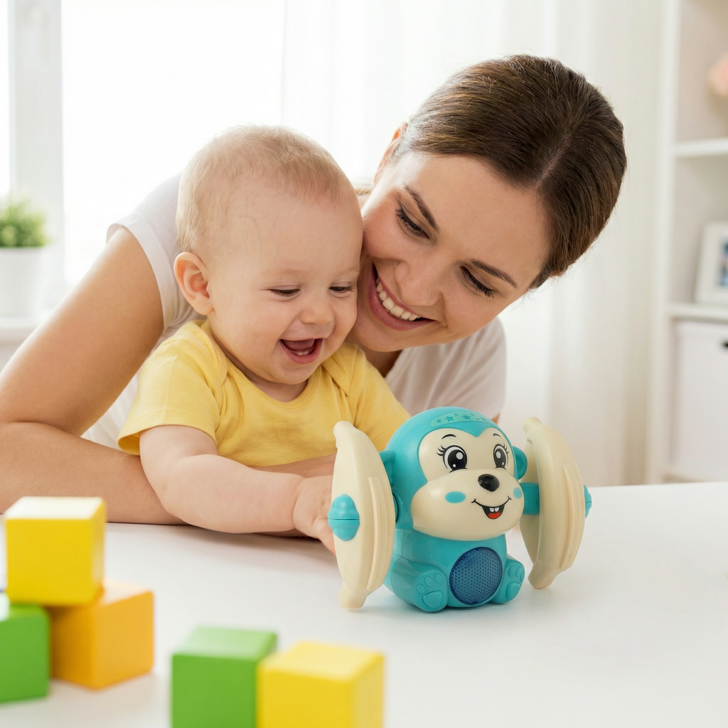 🎨🎨Spinning Tumble Monkey Interactive Toy