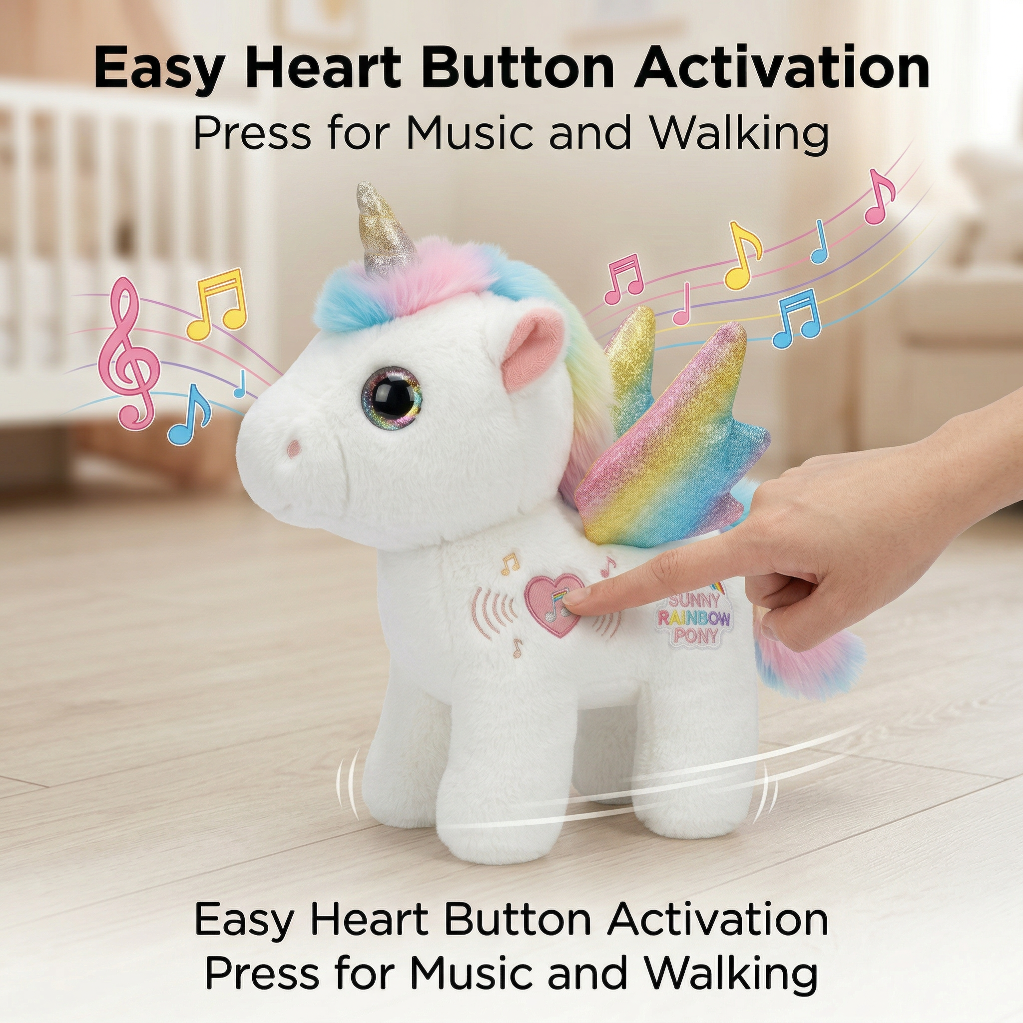 Magical Walking Unicorn with Sound Effects